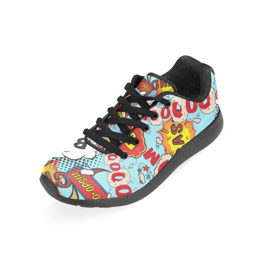 Zenzzle comic speech bubbles print on Women's Running shoes Casual Lightweight Athletic Sneakers US size 6-15