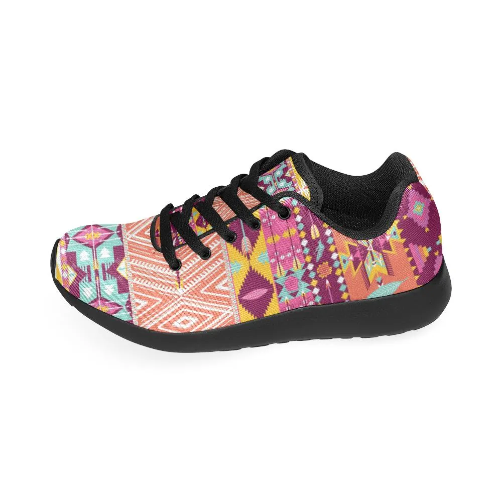 Zenzzle graphic Aztec geometric pattern print on Women's Running shoes Casual Lightweight Athletic Sneakers US size 6-15