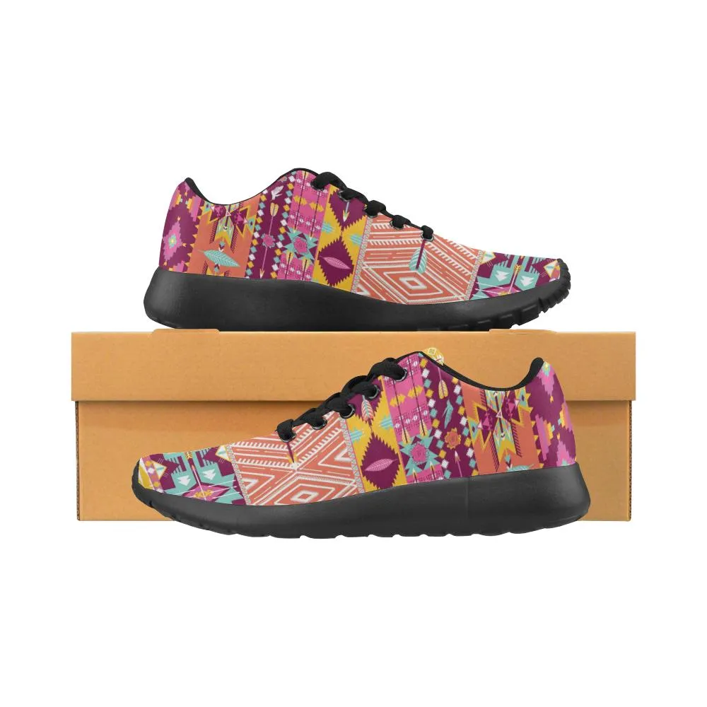 Zenzzle graphic Aztec geometric pattern print on Women's Running shoes Casual Lightweight Athletic Sneakers US size 6-15