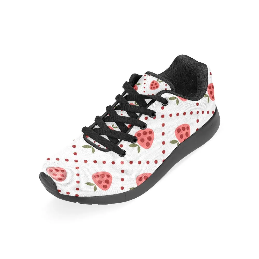 Zenzzle graphic Doodle Strawberry pattern Women's Running shoes Casual Lightweight Athletic Sneakers US size 6-15