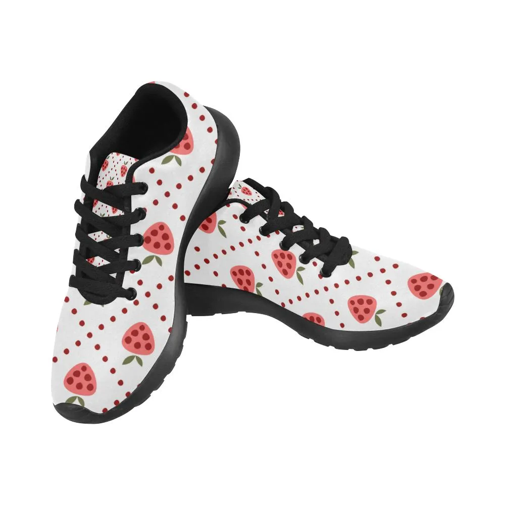 Zenzzle graphic Doodle Strawberry pattern Women's Running shoes Casual Lightweight Athletic Sneakers US size 6-15
