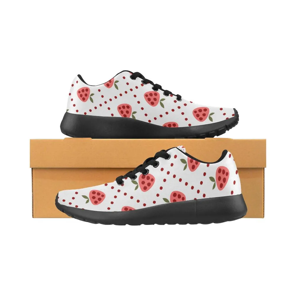 Zenzzle graphic Doodle Strawberry pattern Women's Running shoes Casual Lightweight Athletic Sneakers US size 6-15