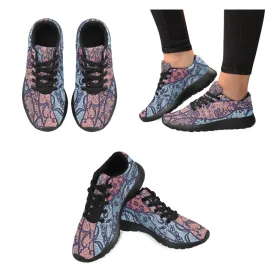 Zenzzle Lace vector fabric pattern print on Women's Running shoes Casual Lightweight Athletic Sneakers US size 6-15