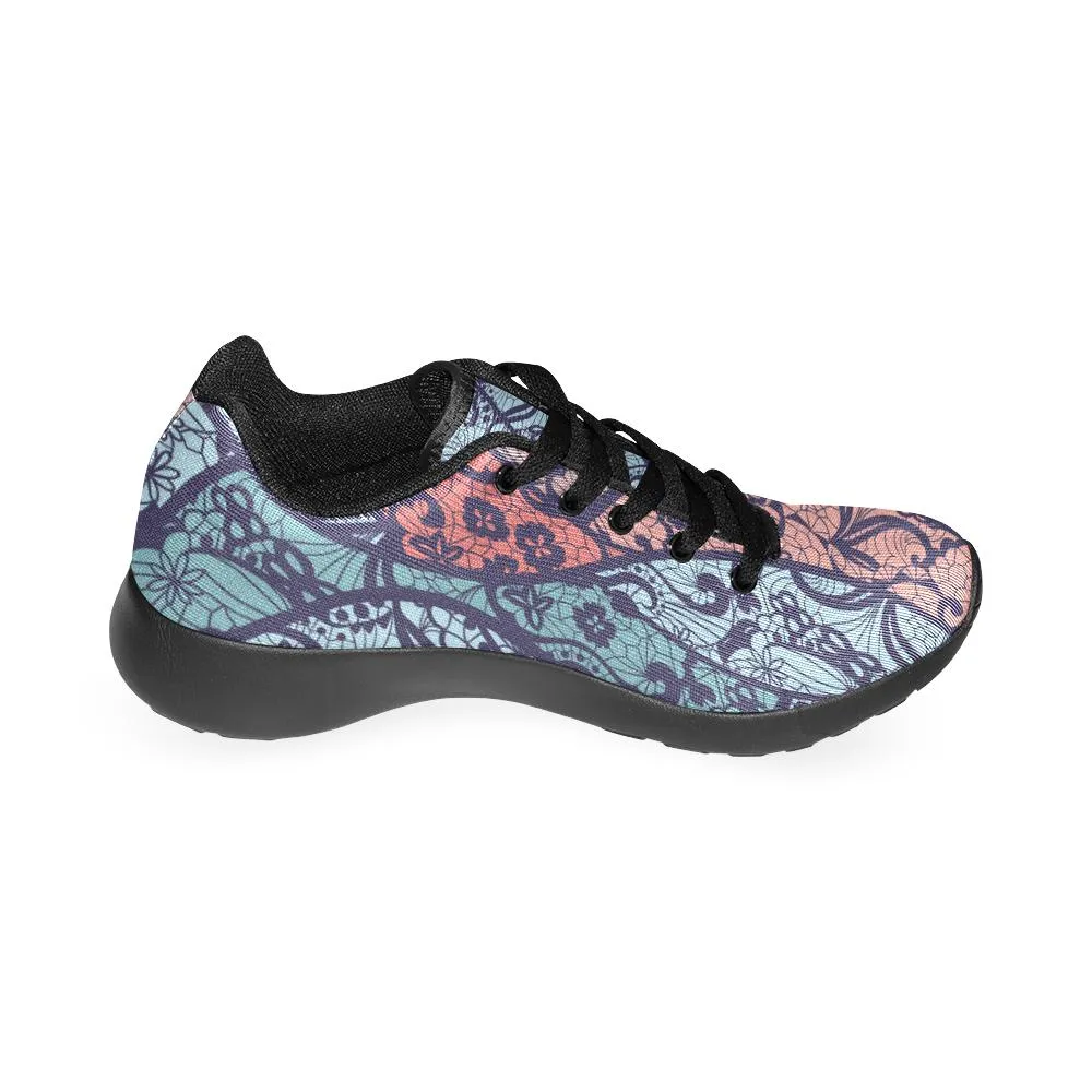 Zenzzle Lace vector fabric pattern print on Women's Running shoes Casual Lightweight Athletic Sneakers US size 6-15