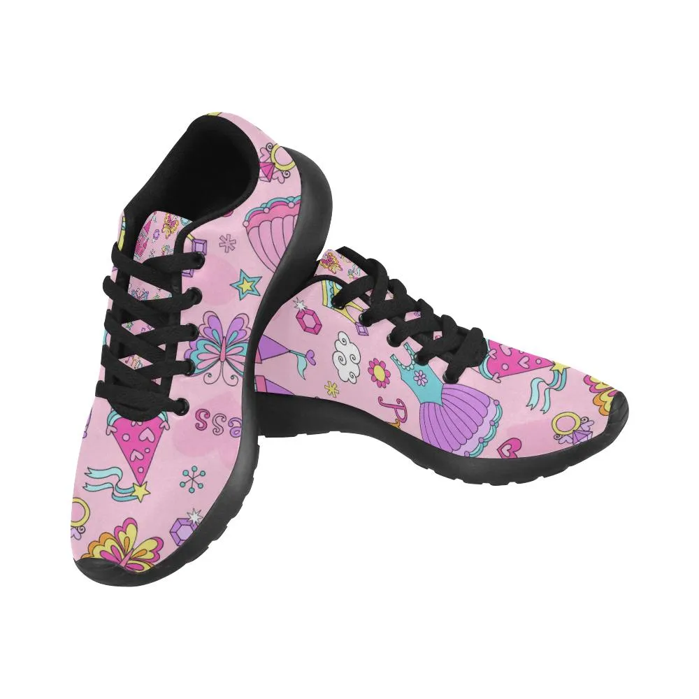 Zenzzle Princess Fairytale pattern Women's Running shoes Casual Lightweight Athletic Sneakers US size 6-15