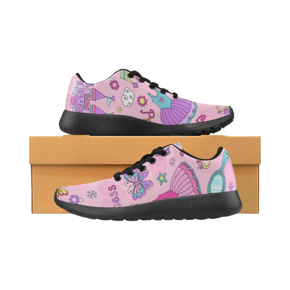 Zenzzle Princess Fairytale pattern Women's Running shoes Casual Lightweight Athletic Sneakers US size 6-15