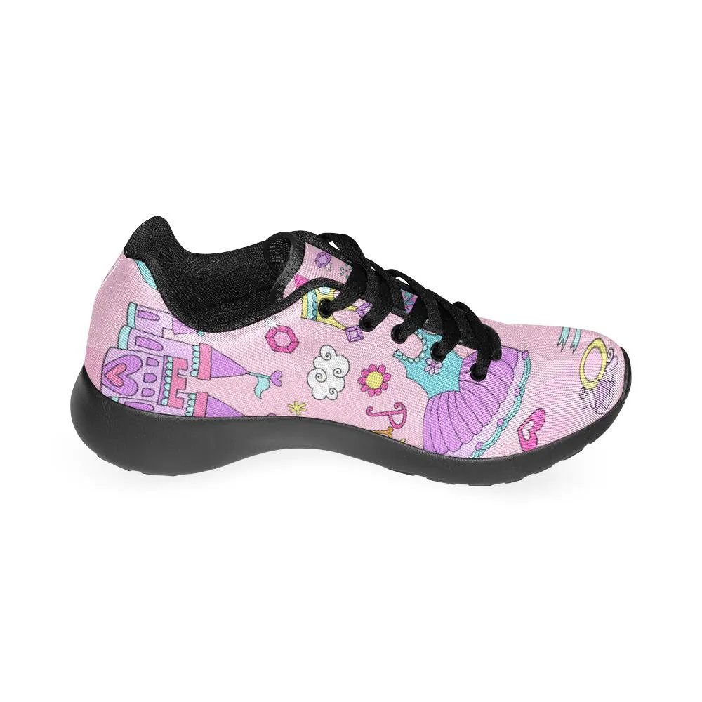 Zenzzle Princess Fairytale pattern Women's Running shoes Casual Lightweight Athletic Sneakers US size 6-15